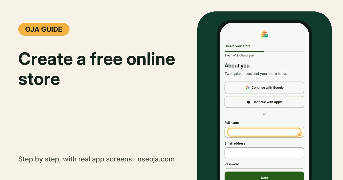How to Create a Free Online Store in Nigeria (No Developer Needed)